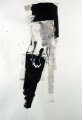 Black Stocking | acrylic and ink on paper| 80 x 105 cm | 2007