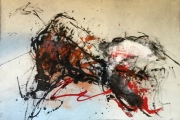 Move and Be Still | acrylic and ink on paper | 105 x 80 cm | 2015
