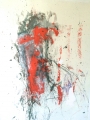 Surprise in Red | acrylic and ink on paper| 80 x 105 cm | 2014
